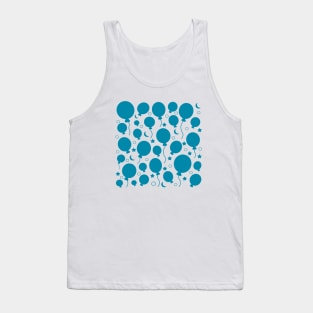 Blue festive party balloons pattern design Tank Top